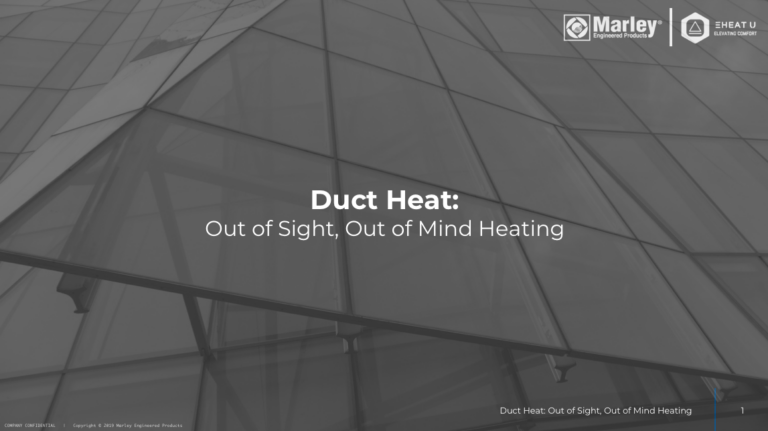QMark EHeat U: Duct Heat: Module 12