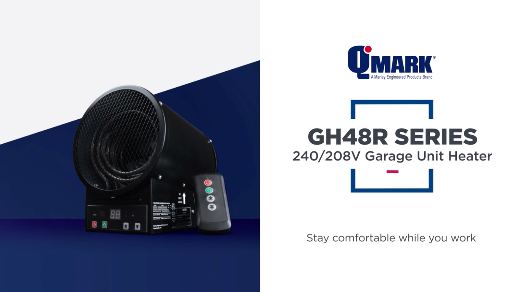QMark Garage Heater Promo Video - Marley Engineered Products